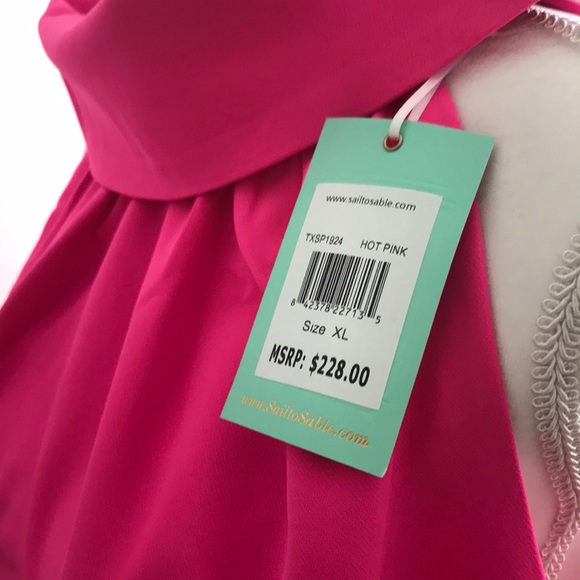 NWT Sail to Sable Hydra Cowl Neck Shift Dress - Picture 8 of 8